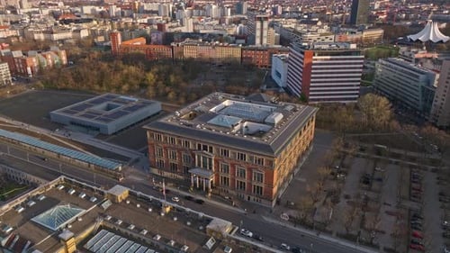 Aerial view of Martin-Gropius-Bau museum , Berlin , Germany