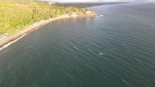 Aerial beach view