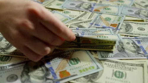 Business Money Lying on the Table Reflects the Level of Economic Development