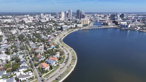 Tampa Skyline At Tampa In Florida United States.
