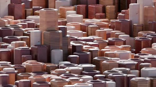 3d Animated Background of Hexagons in a Loop Satisfying Video