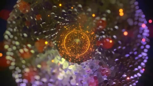 Particle Magic Ring Animation Background Video