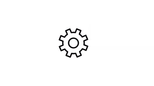 Rotating Settings Gear Icon Animation