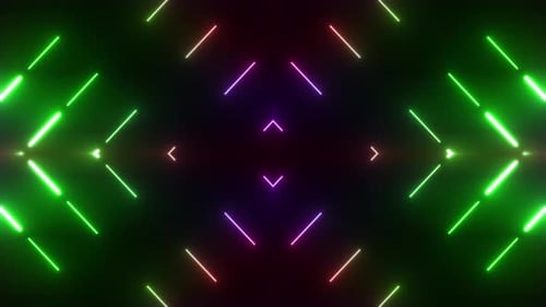 4 K Colored Neon Background Loop