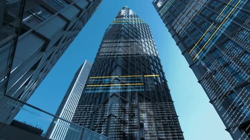 Concepto de ciudad inteligente y red de comunicaciones