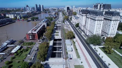 Buenos Aires Skyline at Buenos Aires in Argentina. Downtown Scene.