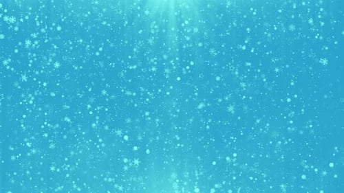 Animated Falling Snowflakes and Sparkling Stars Background