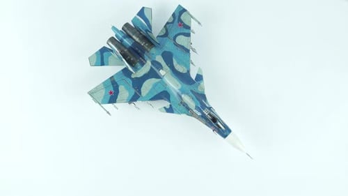 Plastic Model Of The Su 33 Deck Fighter, Top View.