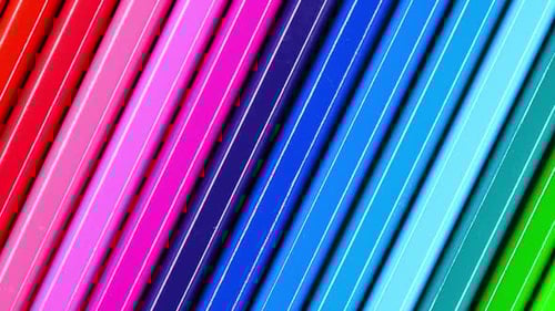Multicolored Pencils Background Video of Color Pencils Close Up Video Background of Stationery