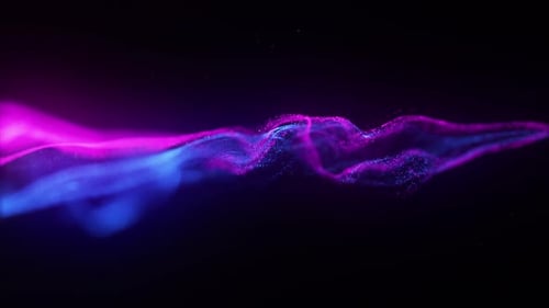 Fluid Abstract Particle Stream Reveal Animation