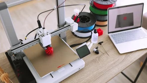 3D Printer Creating Object