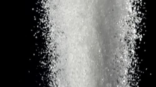 Sugar Falls Down filmé par une caméra à haute vitesse à 1000 images par seconde