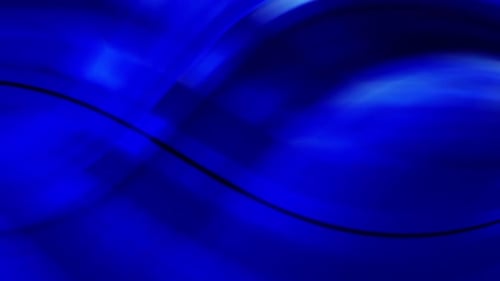 Abstract Blue Wavy Lines Flowing Background Seamless Loop