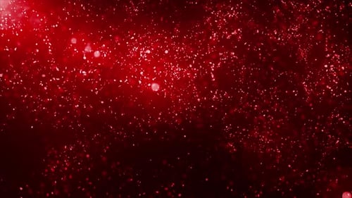 Red Abstract Particles Background Loop V2