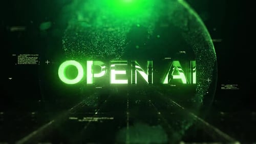 Open Ai Title On Technologic Earth Surrounded By A Network Of Graphics Effects