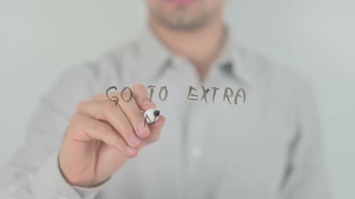 Go To Extra Mile, escribiendo en pantalla transparente