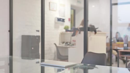 Creative Young Man Coming Office in Morning