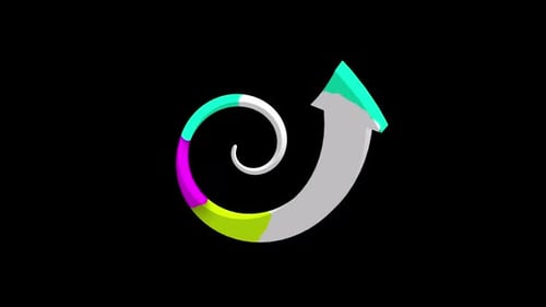 Pulsing Colours Arrow Reveal