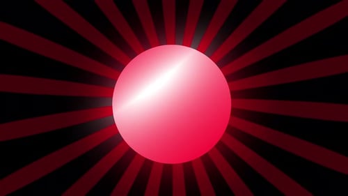 Pink Sun Moving with Retro Animation Bg, Style Retro Background, Loop Animation Of Futuristic Retro