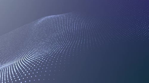 Flowing Geometric Particle Wave Abstract Background