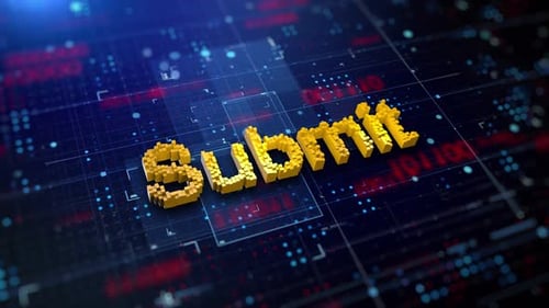 Pixelated Word Submit