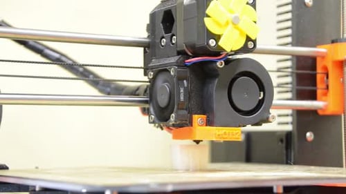 3D Printer Constructing Object with Additive Manufacturing