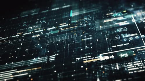 Advance Data Matrix Simulation UI Background 08