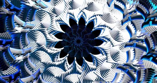 Animación en bucle de túnel de color abstracto 4K VJ 07