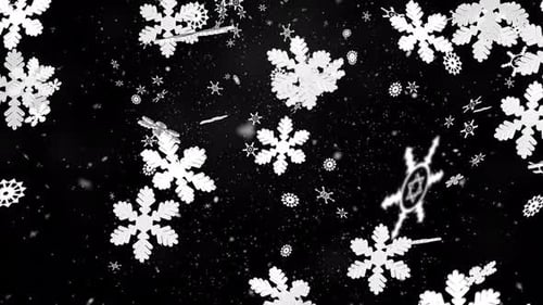 Winter Snowflake Falling V3