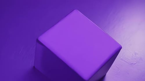 Abstract Geometric Cube Transformation Animation