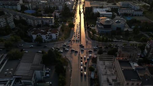 Sonnenuntergang in Prishtina