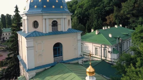 Closeup Old Decorative Ancient Slavic Orthodox Church