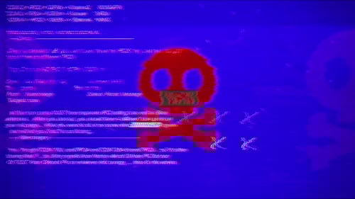 Vpn Warning Text On Hacking Background Screen