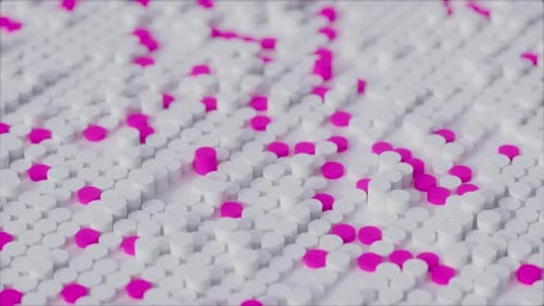 Fast Pink Moving Dots Loop