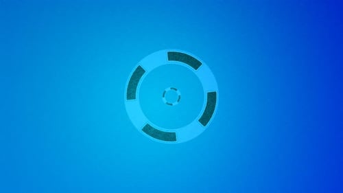 Animated Circular User Interface with Icon Reveals