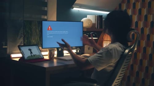 Erro no PC durante o trabalho remoto