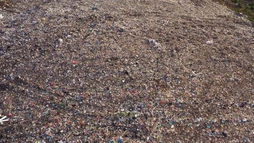 Top View of a Large Field of Garbage