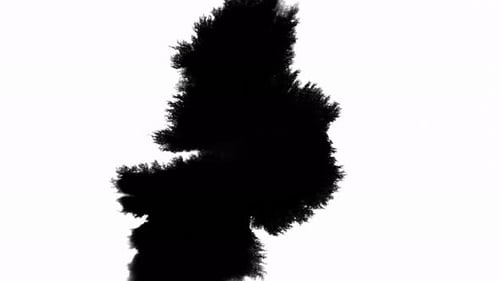 Ink Blot Dark Matter Splash Big Vertical Slowly Expanding
