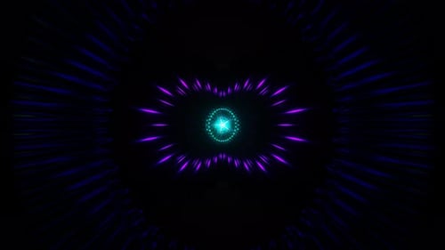 Psychedelic Neon Patterns Mesmerize in a Vibrant VJ Loop