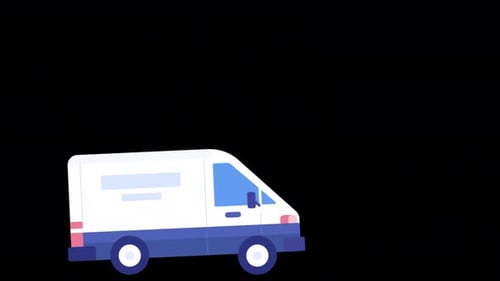 Delivery Mobile Application Alpha Channel 4K