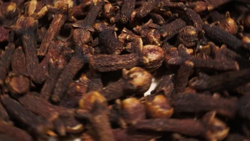 Colleción Macro Closeup de Carnation Spice, especias secas, enfoque selectivo, especia para alimentos y bebidas