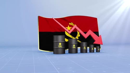 Angola Oil Revenue And Reserves Decline With Red Arrow