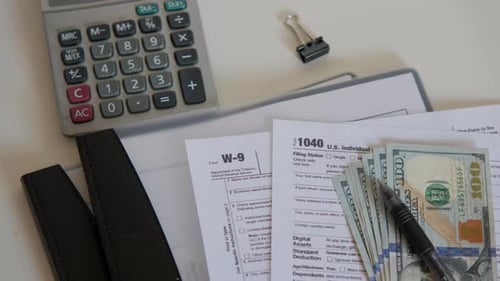 An American Dollar Tax Bill Pen Calculator and U