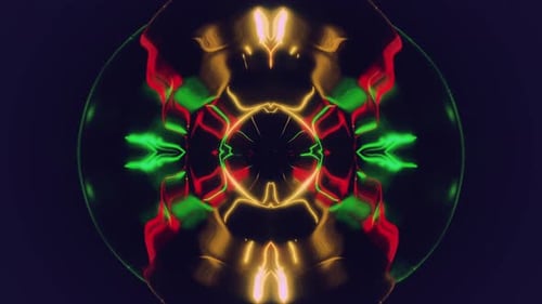 Fluid Abstract Light Waves Kaleidoscope Background