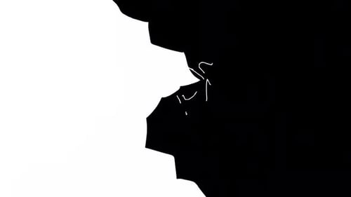 Abstract Rough Edge Reveal Transition