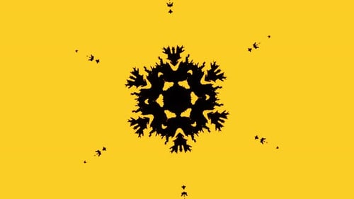 Abstract Fluid Kaleidoscope Ink Blot Animation