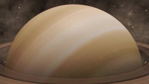 Smooth Rotating Planet with Rings in Deep Space