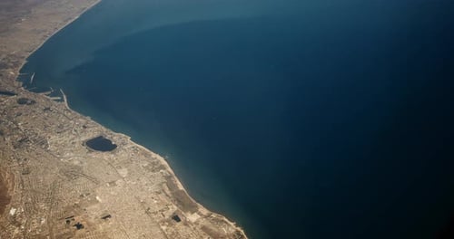 View From Airplane Window On