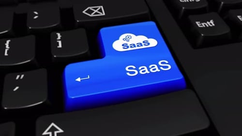 Saas Round Motion On Computer Keyboard Button