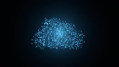 Cloud-Technologie. Internettechnologie und Kommunikation.